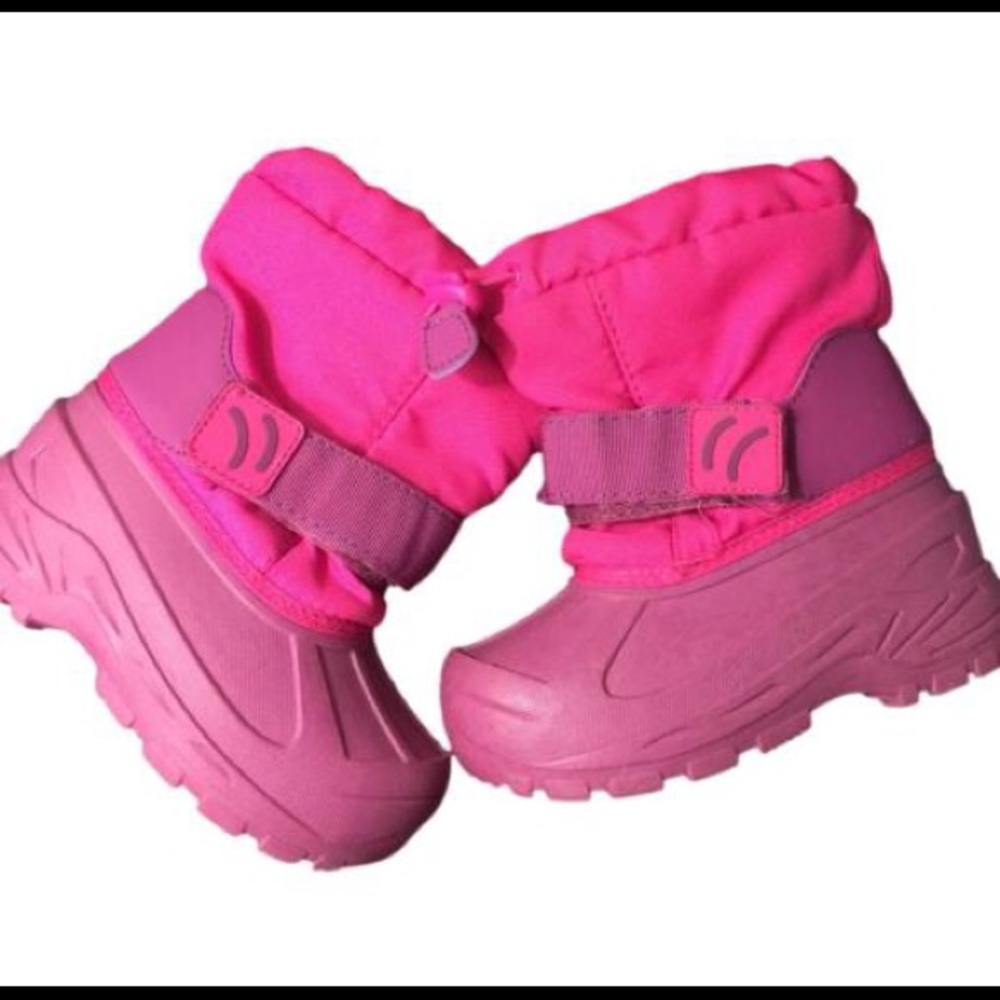 Cat&Jack pink pink winter insulated ❄️snow boots - Picture 4 of 14